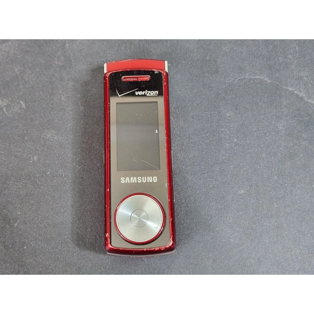 Samsung Juke SCH-U470 Red & Silver Verizon MP3 Swivel Phone For Parts or Repair